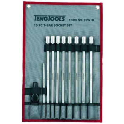 Teng Tools 3/8" Deep T Bar Socket Set 10 Pieces Teng Tools - Dynamic Drive