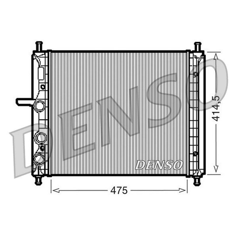 Denso Engine Radiator fits Fiat Brava 2000-2001 1.2