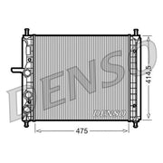 Denso Engine Radiator DRM09034