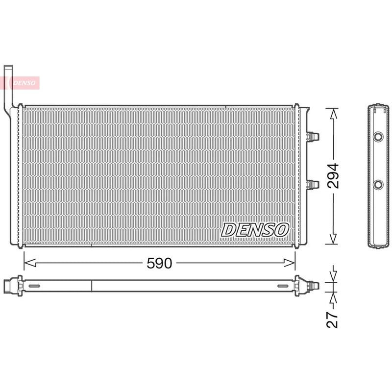 Denso Engine Radiator fits BMW 5 2010-2017