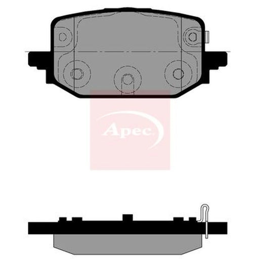 Apec Rear Brake Pad Set PAD2489