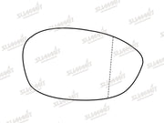 Summit Stick-On Standard Mirror Glass fits Alfa Romeo Brera, 4C & 8C Spider RHS Summit - Bars 4 Cars