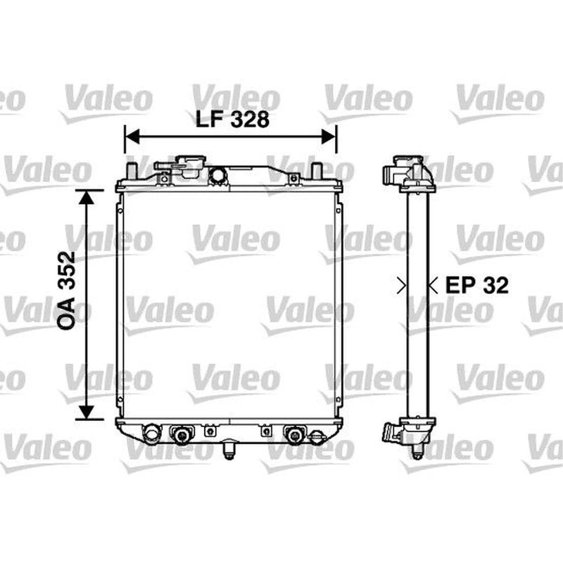Valeo Engine Radiator 734208