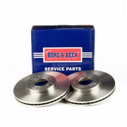 Borg & Beck Front Brake Vented Discs & Pads fits Mazda MPV 2002-2006 2.0