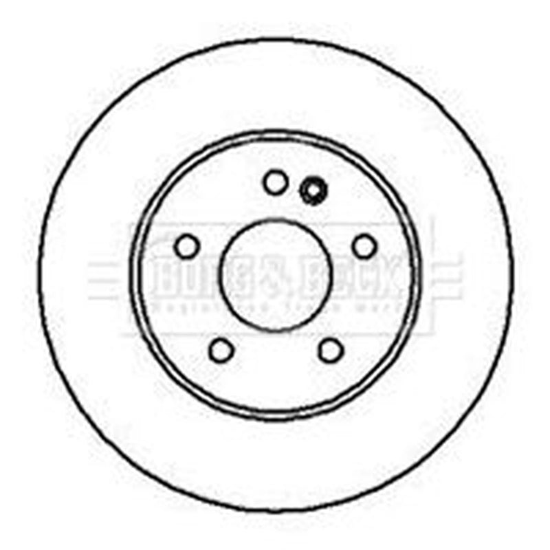 Borg & Beck Front Brake Vented Discs & Pads fits Mercedes-Benz M-Class 1998-2005