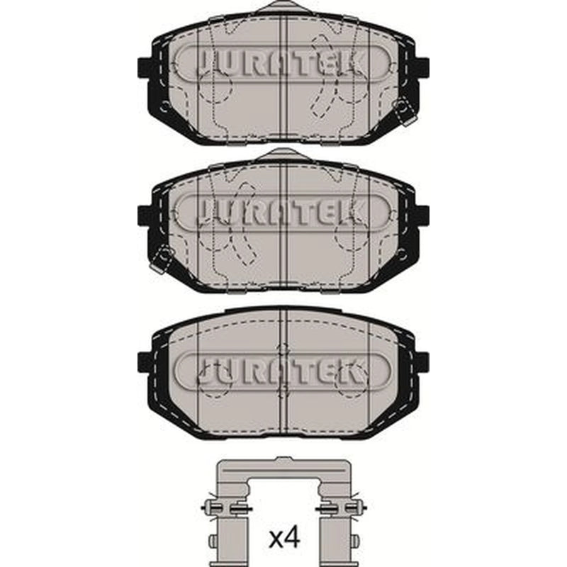 Juratek Front Brake Pad Set fits Hyundai Ioniq 5 2021 on