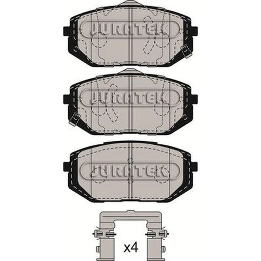 Juratek Front Brake Pad Set fits Hyundai Ioniq 5 2021 on