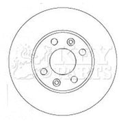 Key Parts Front Brake Vented Discs & Pads fits Nissan Note 2011-2012 1.5