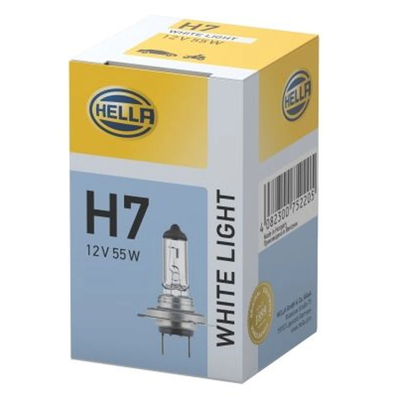 Hella Bulb H7 12V 55W PX26D White 4200K 8GH fits Abarth 500 2008 on 1.4