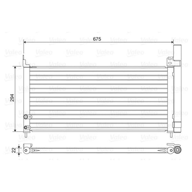 Valeo Air Conditioning Condenser 814464