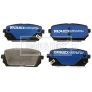 Borg & Beck Rear Brake Solid Discs & Pads fits Kia Carens III 2006-2013 1.6 2.0