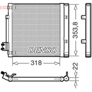Denso Air Conditioning Condenser DCN99082