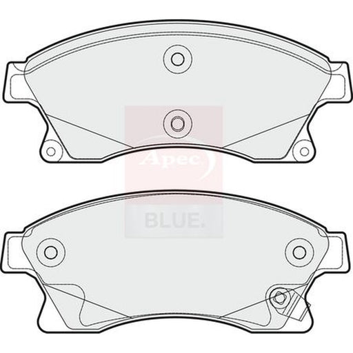 Apec Front Brake Pad Set fits Chevrolet Aveo 2011-2015 1.3 1.4 1.6