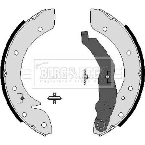 Borg & Beck Brake Shoe Set Axle Kit BBS6198