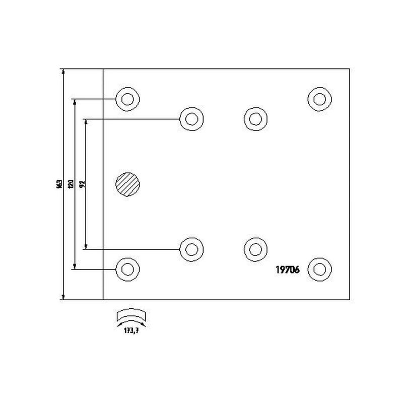 Textar Textar Cv Brake Lining Set 1970603