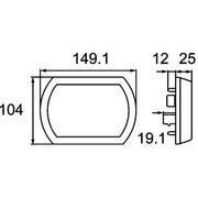 Hella Direction Indicator Light Right Rear