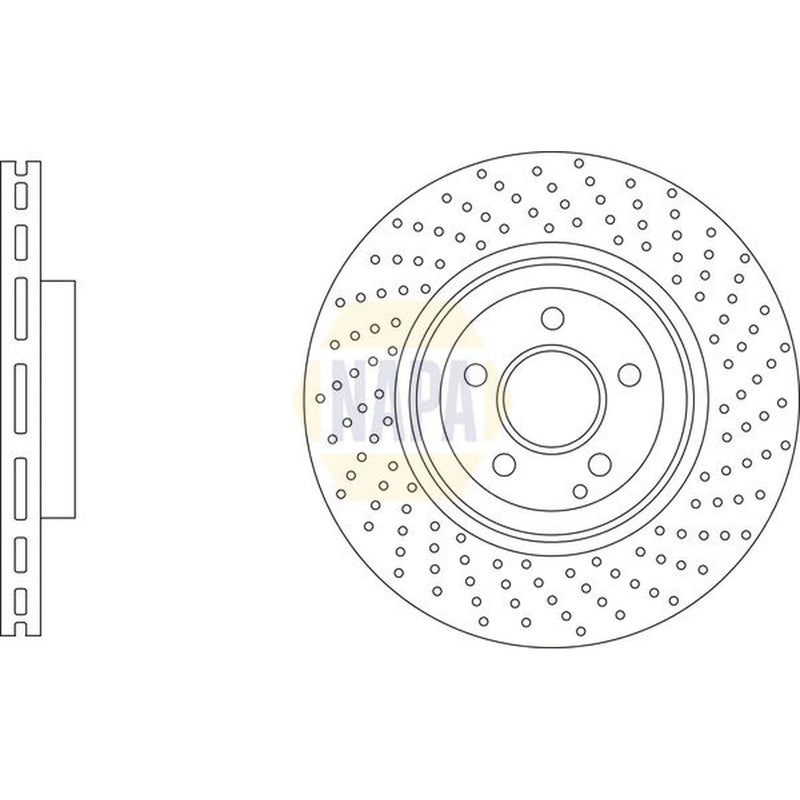 NAPA 2 x / Front Brake Discs NBD5985-x2
