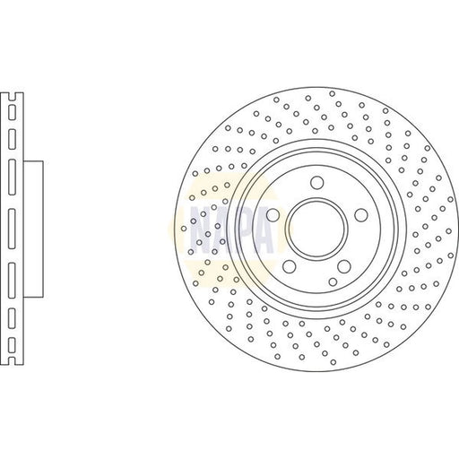 NAPA 2 x / Front Brake Discs NBD5985-x2