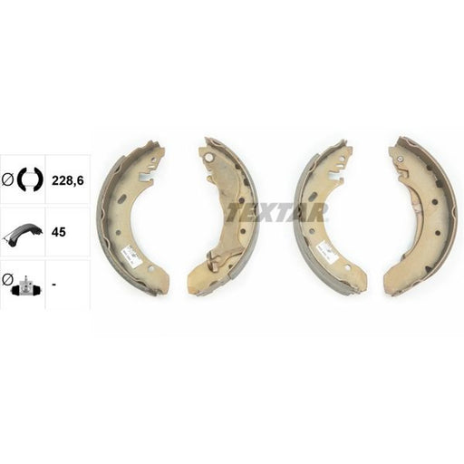 Textar Brake Shoe Set Axle Kit 91046400