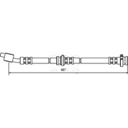 Apec Brake Hydraulic Hose Line Front Left fits Nissan Almera 2000-2006