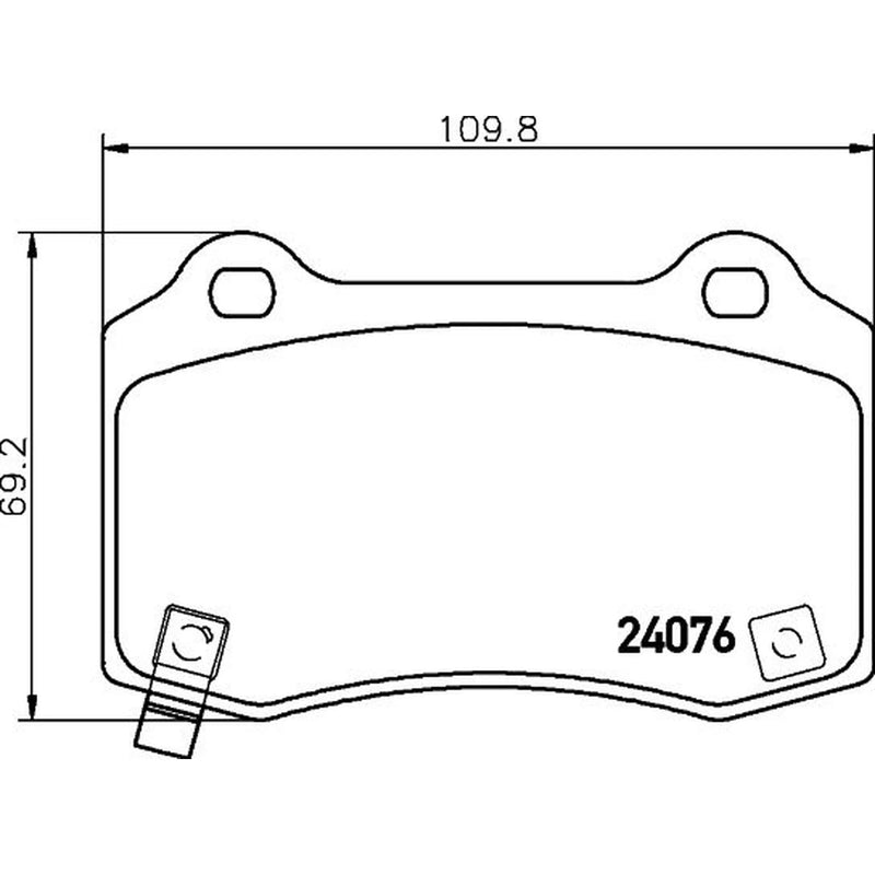 Mintex Rear Brake Pad Set fits Chevrolet Camaro 2009-2015 3.6 6.2