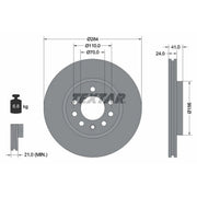 Textar 2 x Internally Vented Brake Discs 92066200