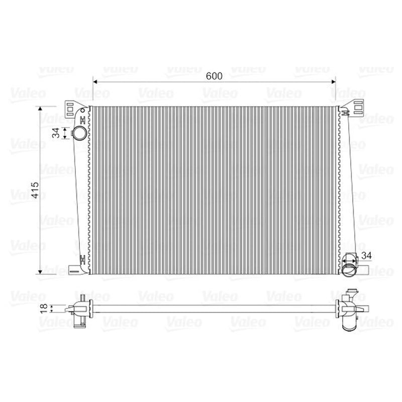 Valeo Engine Radiator 735480