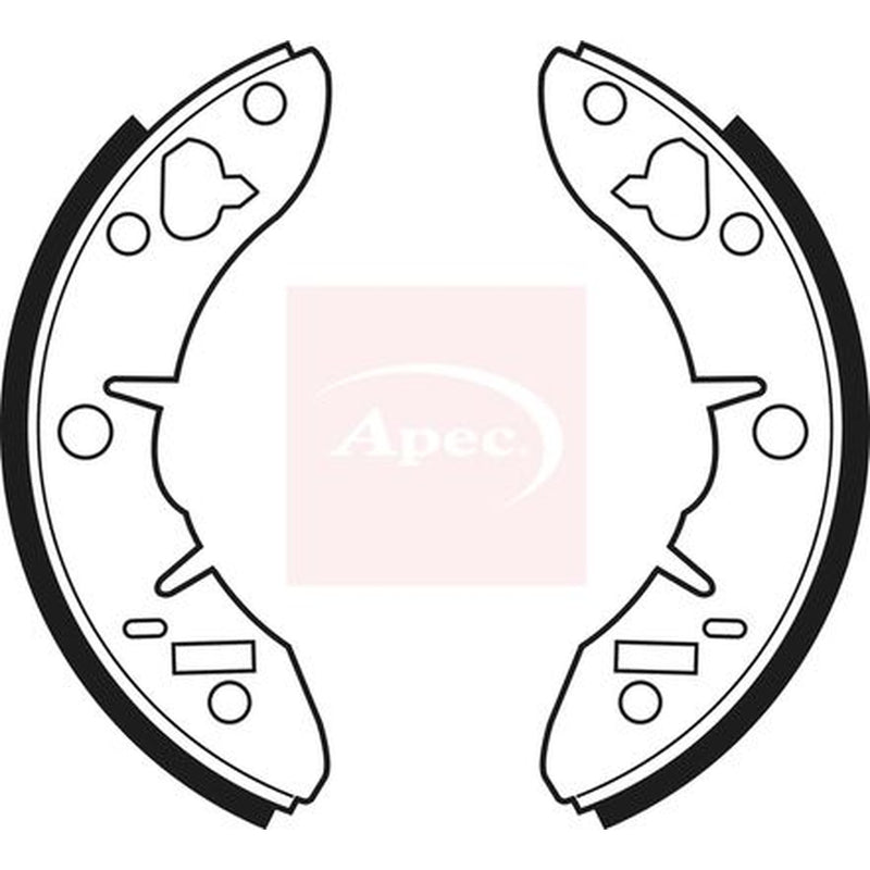 Apec Brake Shoe Set Axle Kit fits Austin Mini 1969-1981