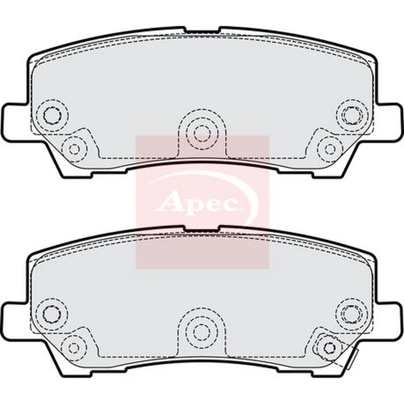 Apec Rear Brake Pad Set PAD2282
