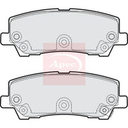 Apec Rear Brake Pad Set fits Ford Usa Mustang 2010 on 5.0