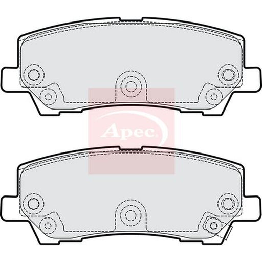 Apec Rear Brake Pad Set fits Ford Usa Mustang 2010 on 5.0