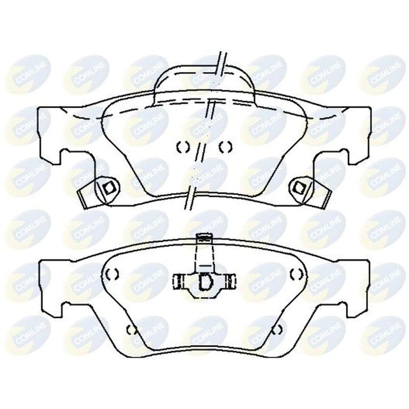 Comline 4 x Rear Brake Pad Set fits Dodge Durango 2011 on 3.6 5.7
