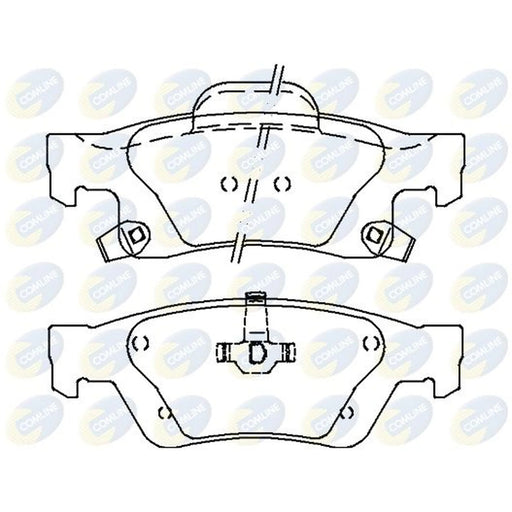 Comline 4 x Rear Brake Pad Set fits Dodge Durango 2011 on 3.6 5.7
