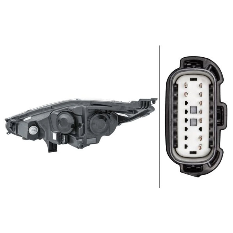 Hella Headlight Headlamp H7/H1 Right fits Ford Fiesta VI 2008-2017
