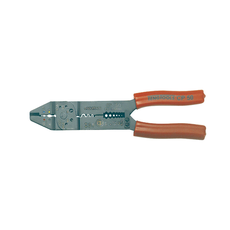 Teng Tools Crimping Plier 9" Red Handle Teng Tools - Dynamic Drive