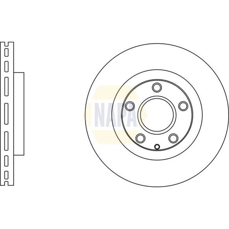 NAPA Front Brake Vented Discs & Pads fits Mazda 6 2012-2020 2.0 2.2 2.5