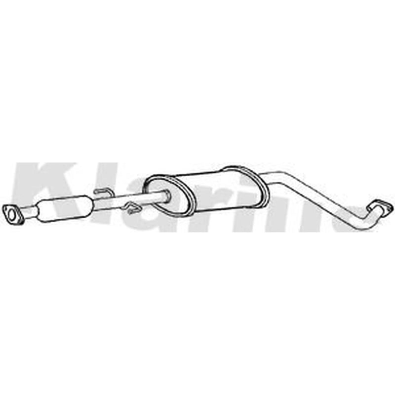 Klarius Box With Centre Pipe Centre fits Chevrolet Aveo / Kalos 2008 on 1.4