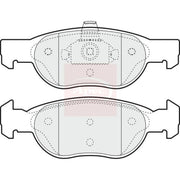 Apec Front Brake Pad Set fits Fiat Punto 1999-2012 1.2 1.9 188.031 188.233