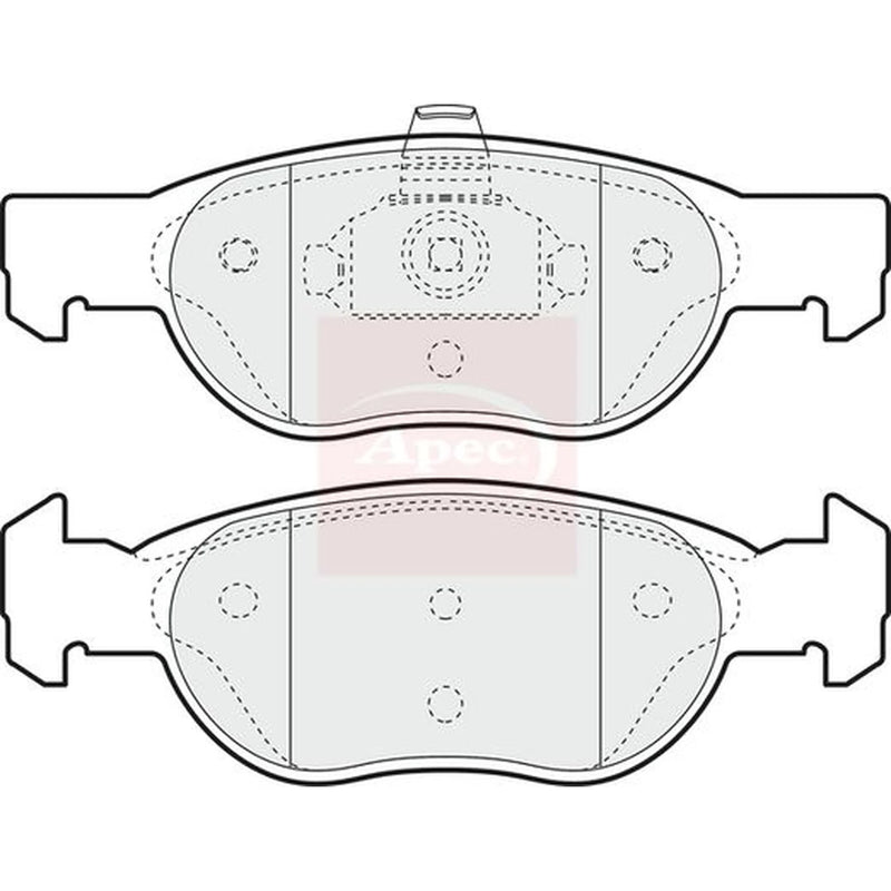 Apec Front Brake Pad Set PAD1142