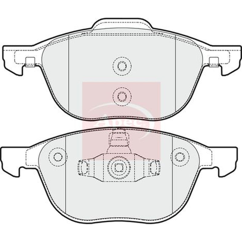 Apec Front Brake Vented Discs & Pads fits Volvo C30 2006-2012 1.6 1.8 2.0 2.4