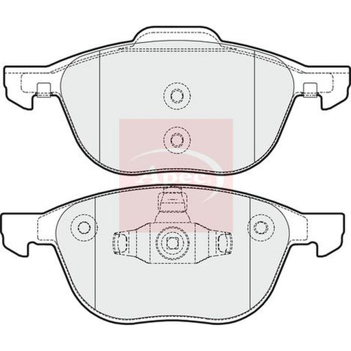 Apec Front Brake Vented Discs & Pads fits Volvo C30 2006-2012 1.6 1.8 2.0 2.4