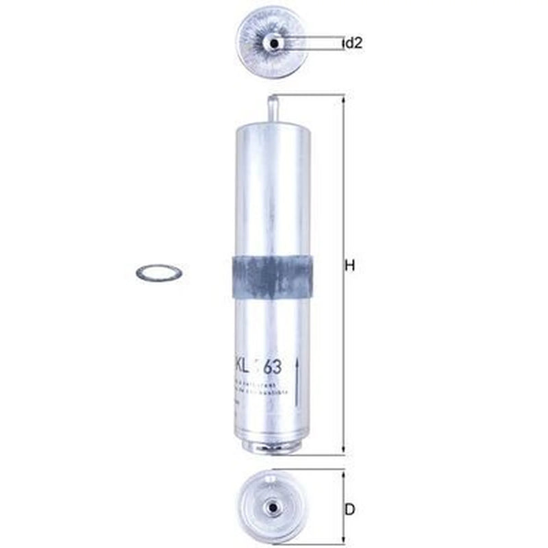 Mahle Fuel Filter Element KL 763D