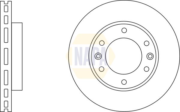 NAPA Brake Disc Set Vented