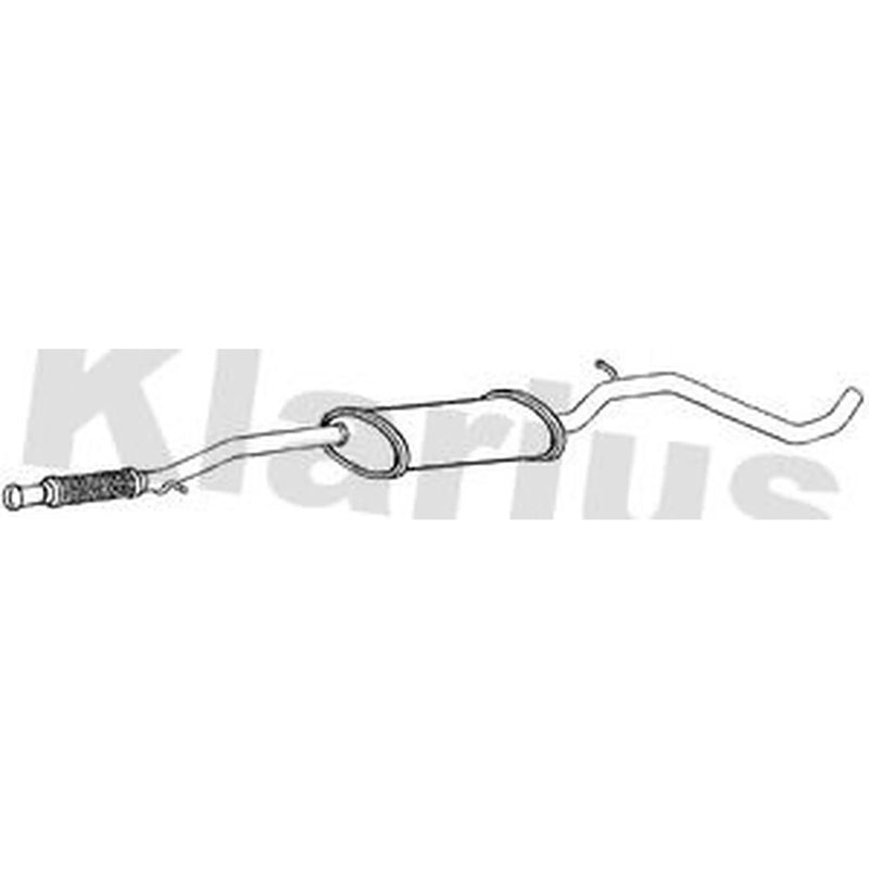 Klarius Box With Centre Pipe Centre fits Fiat 500 2020 on 1.0