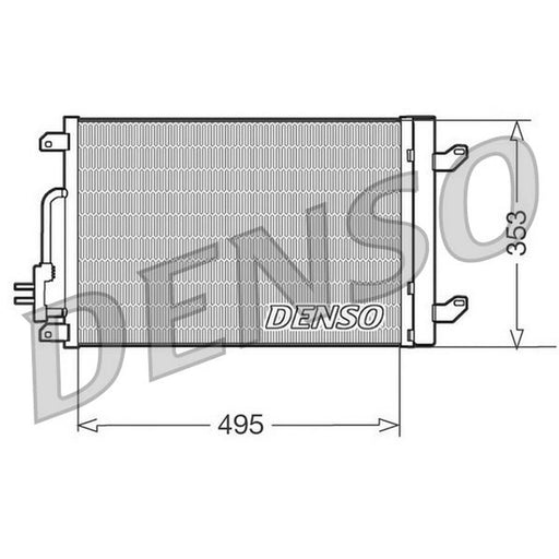 Denso Air Conditioning Condenser fits Lancia Lybra Sw 2001-2005 1.9
