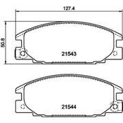 Mintex Front Brake Pad Set fits Bedford Brava 1988-1990 2.2 2.5
