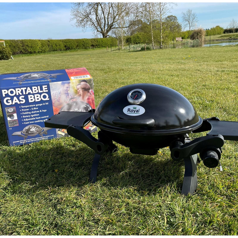 Royal Table Top Gas BBQ With Cast Iron Grill Royal  - Dynamic Drive