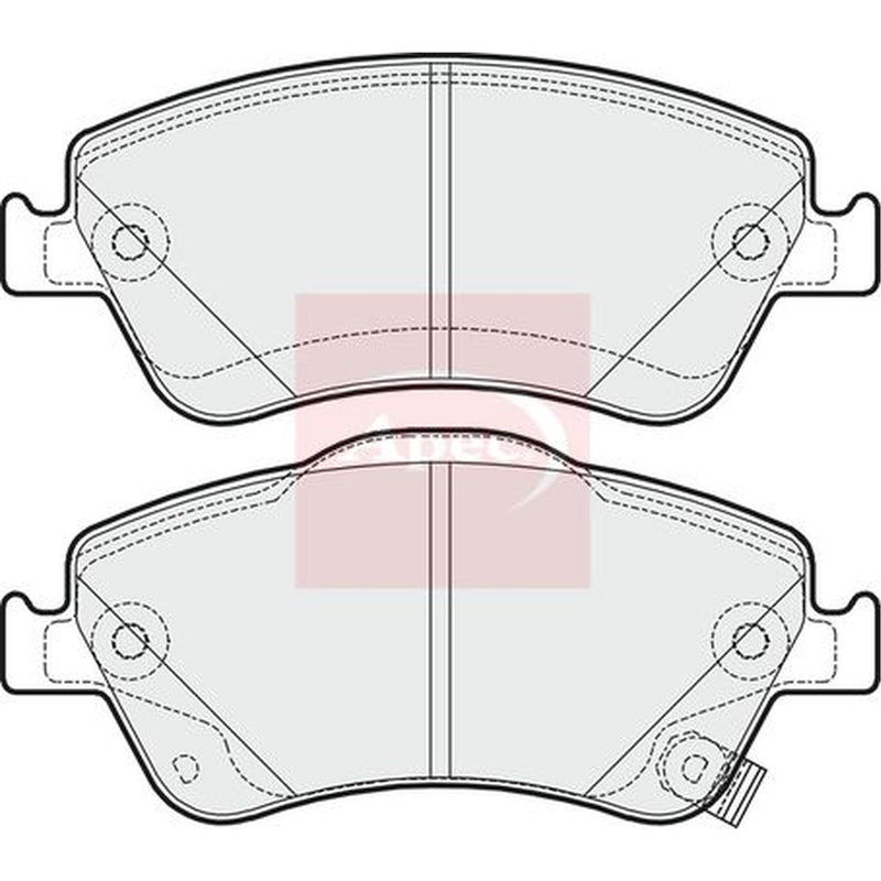 Apec Front Brake Pad Set fits Toyota Auris 2006-2012 1.33 1.4 1.5 1.6 1.8