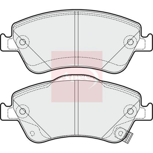 Apec Front Brake Pad Set fits Toyota Auris 2006-2012 1.33 1.4 1.5 1.6 1.8
