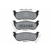Textar Rear Brake Pad Set 2435501